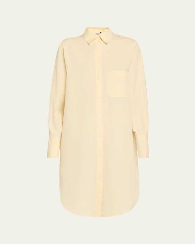 Kimono-Sleeve Shirtdress